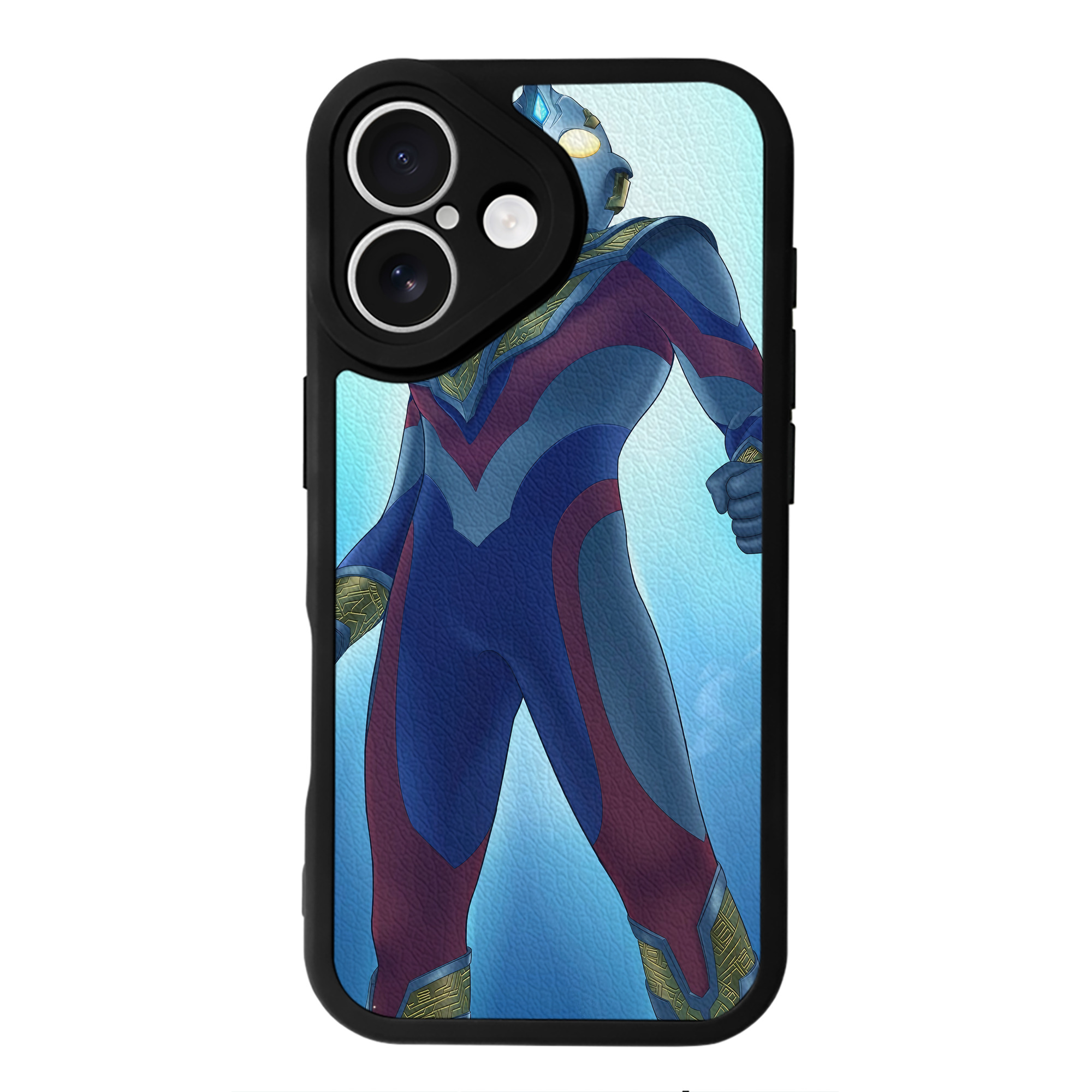 （画像用） ウルトラマン Ultraman 【iPhone 16シリーズ対応】シリコンスマホケース（レザー調） 材質：シリコン